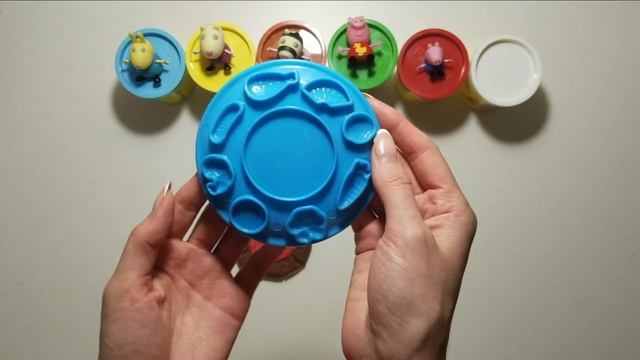 Свинка пеппа и пицца из Play-Doh