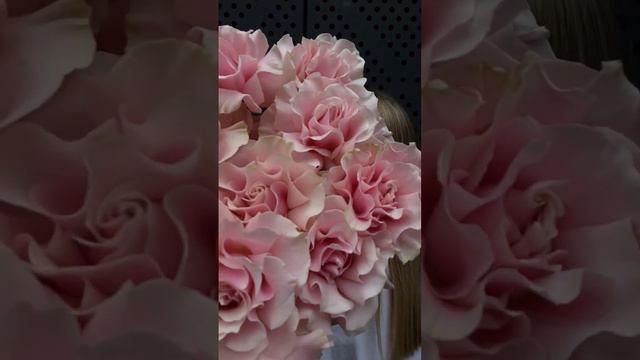 Авторский букет из французских роз «Pink Mondial» - Обзор