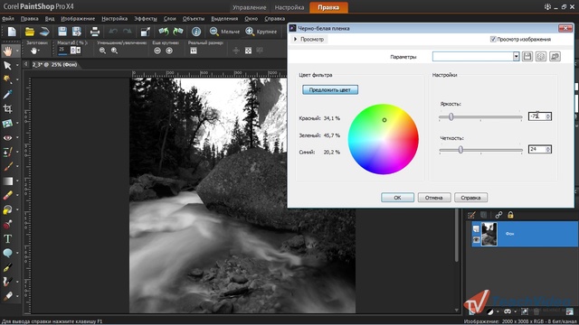 Paint Shop Pro x4. Урок 4. Создаем сногсшибательные черно-бе