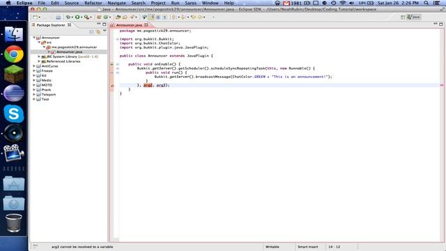 Bukkit Coding ~ Episode 13: Repeating Tasks