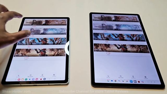 Samsung Galaxy Tab S9 FE vs Lenovo Tab P12 - BENCHMARK SCORES