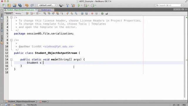 java.io: Character Stream, Serialization