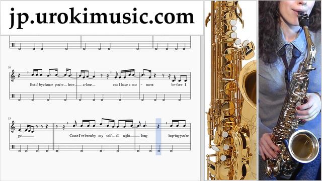 サクソフォンの吹き方(アルト) Adele - When We Were Young 運指表 パート2 um-i799
