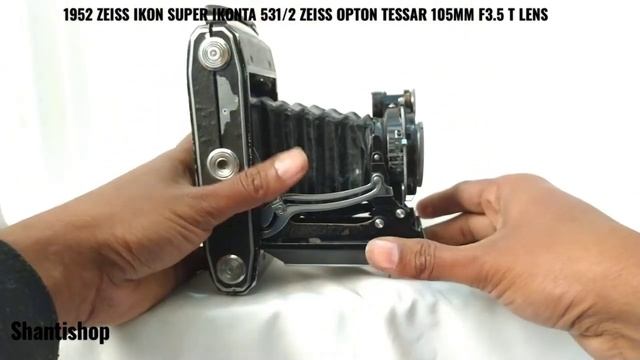 1952 ZEISS IKON SUPER IKONTA 531/2 ZEISS OPTON TESSAR 105MM F3.5 T LENS(SHANTISHOP)