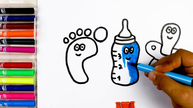 How To Draw Puffy Sucker For Kids / Bolalar Uchun Pufak So'rg'ich Rasmini Chizish