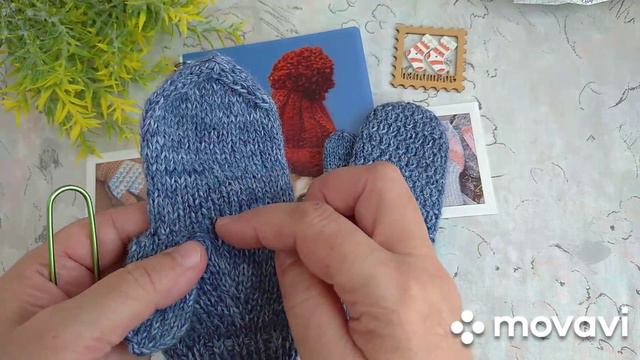 Вязание. Детские варежки на 4 года. Экспресс МК. // Knitting mittens