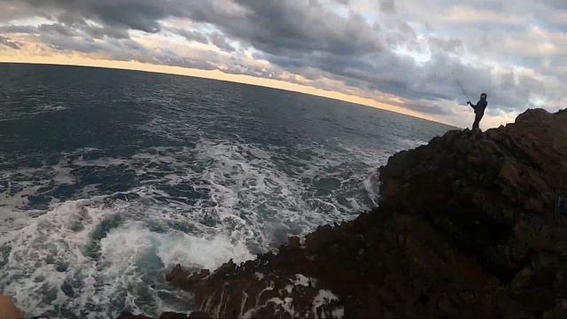 Тунцы и барракуда на джиг. Montenegro Jaz Shore Jigging. Little tunny and Yellowmouth barracuda