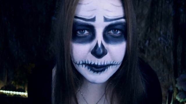 АСМР ? ХЭЛЛОУИН ролевая игра ? Сделаю тебе ГРИМ  ASMR makeup roleplay HALLOWEEN