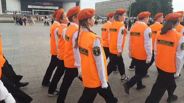 Репетиция Парада в честь 80-летия со дня первого парада партизан, воевавших в Орловской области.