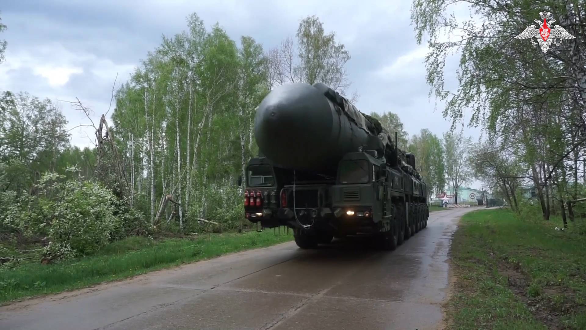 Кадры учений РВСН в Иркутской области