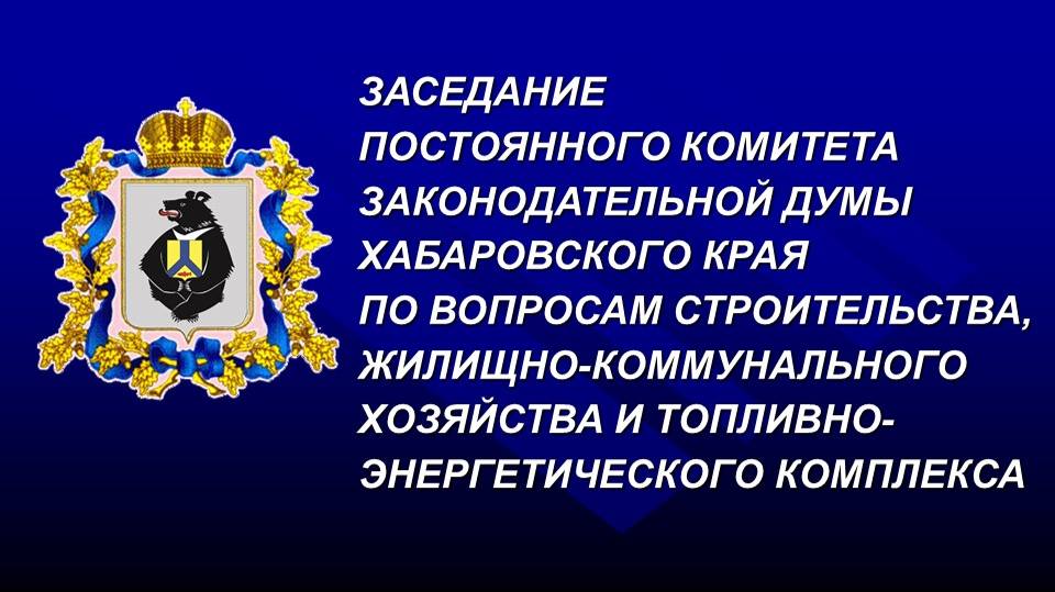 Заседание постоянного комитета Думы по вопросам строительства, ЖКХ и ТЭК 10.07.2024