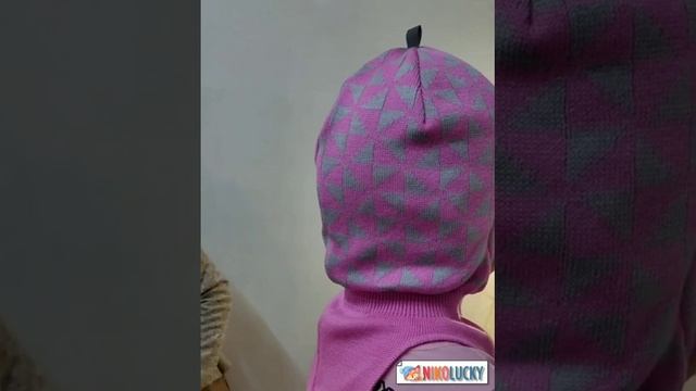 Шапка-шлем "Бантики" 20201-07, цвет розовый, серый