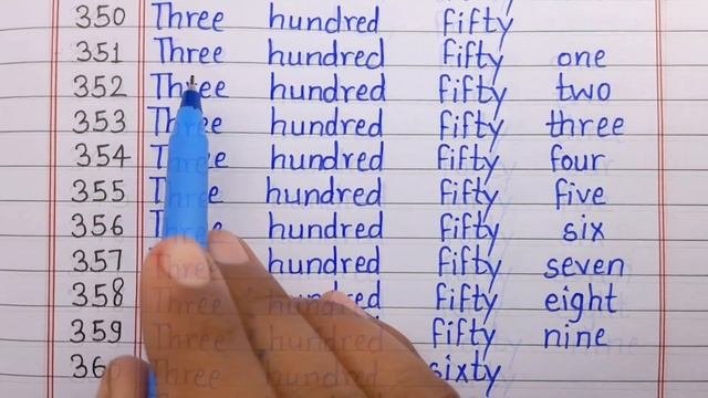Numbers name 301 to 400  Numbers in words 301 to 400 in english  Numbers in words 301 to 400