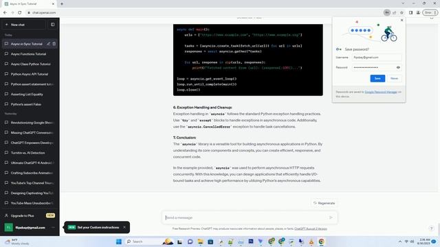 python async library