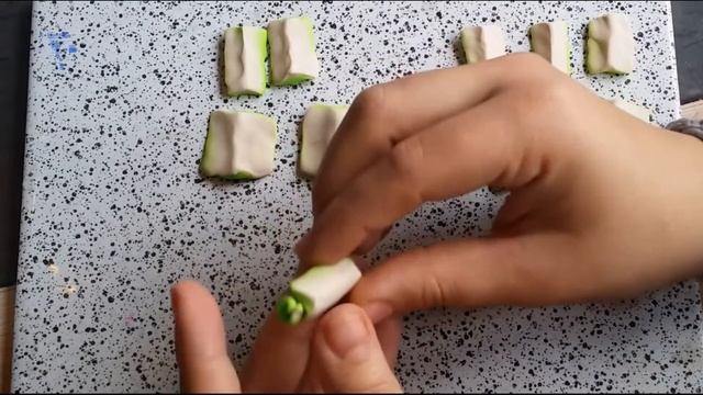 Как сделать красивый узор розы из полимерной глины