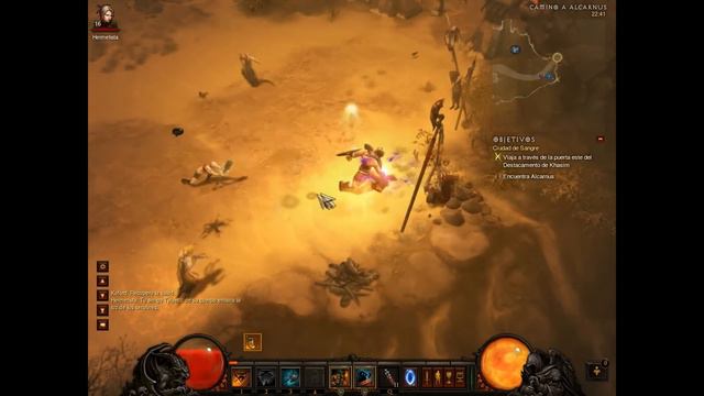 Diablo 3 español game play #6 HD, Kofard Gamer matando a magda
