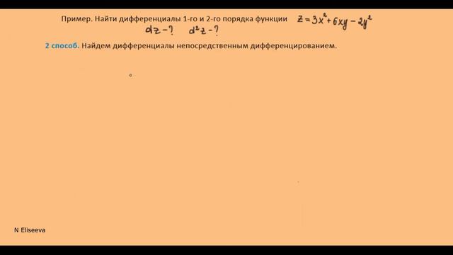 Ф2П 25. Как найти дифференциал второго порядка функции двух переменных (часть 2) (720p)