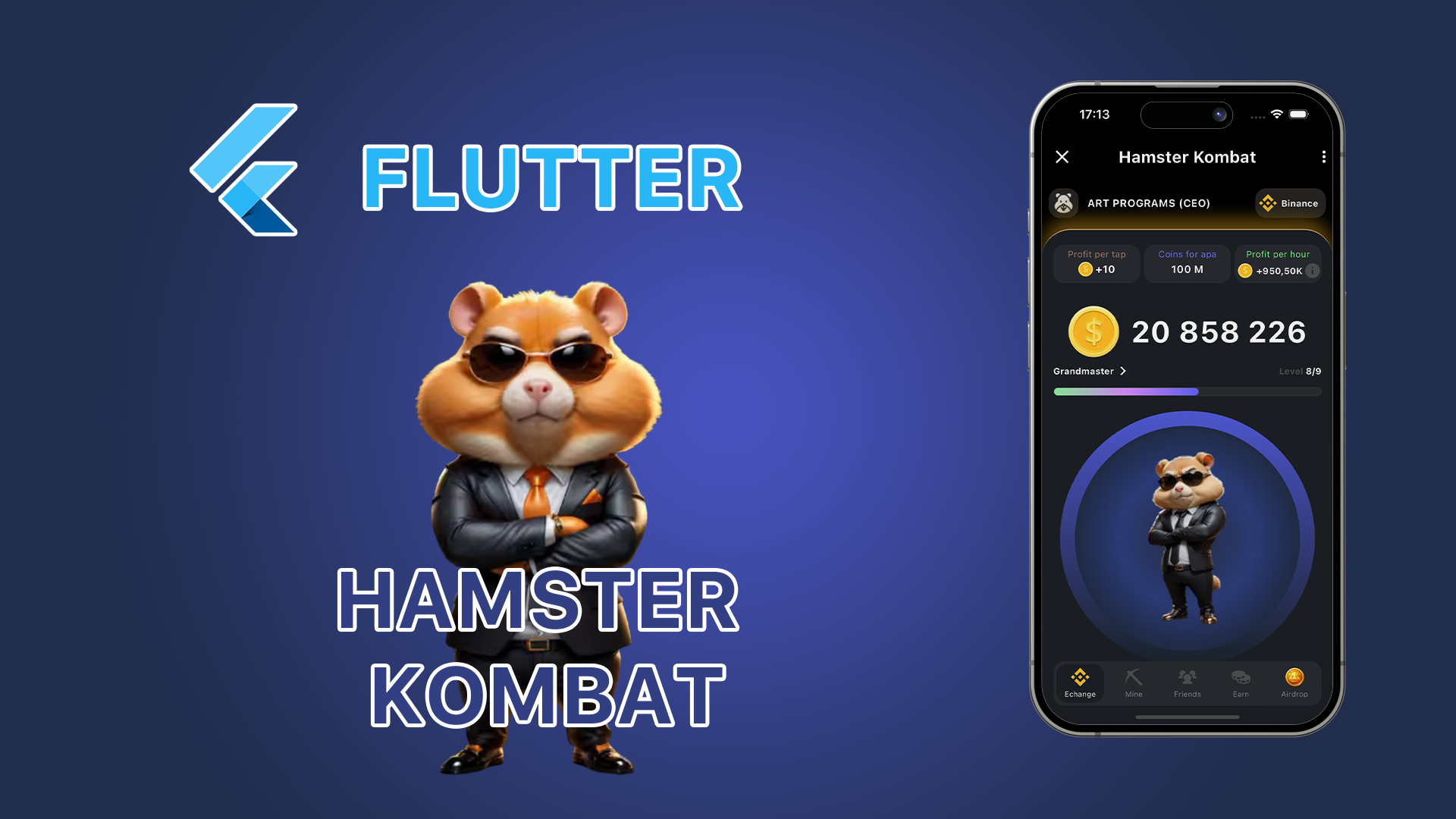 Hamster Kombat. Flutter Application