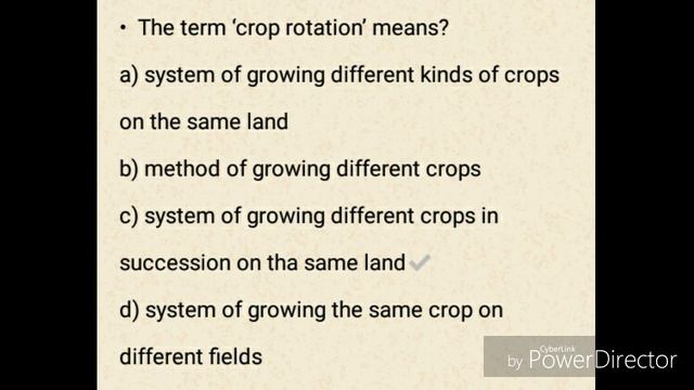 #agriculture_gk_multitype_question
icar jrf srf IBPS AFO BHU All agriculture related exam questions