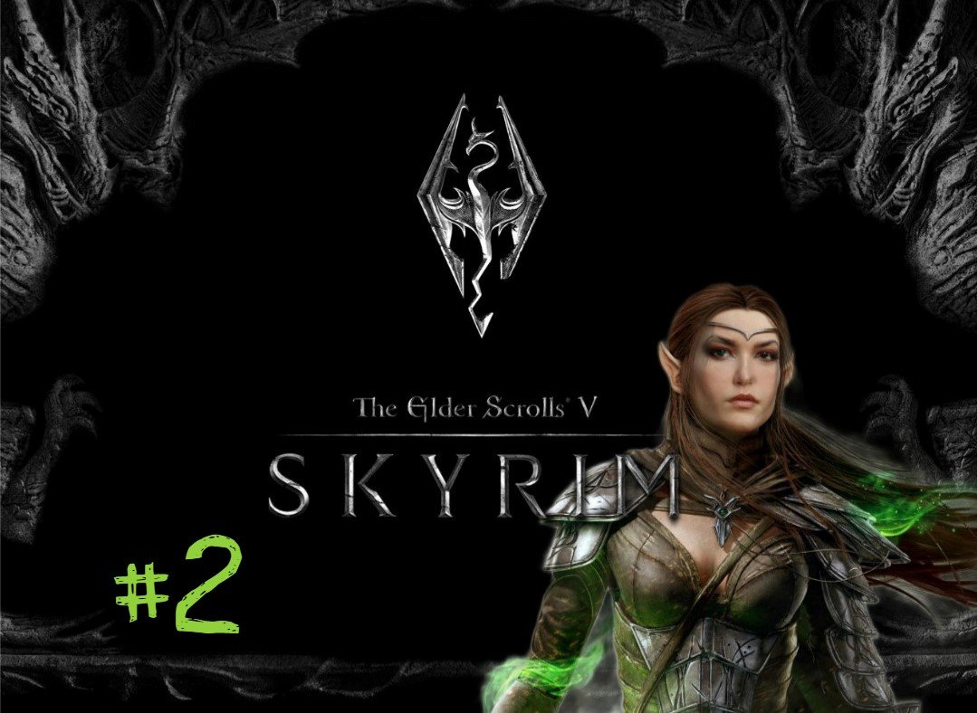 Skyrim AE - Легенда Выживание 2 серия Факельная шахта