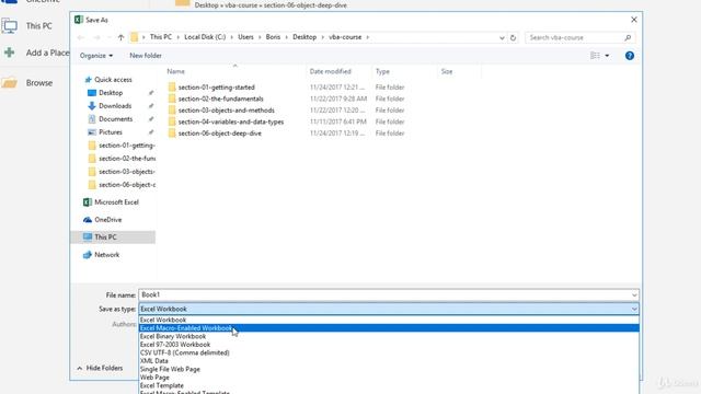 Excel VBA Programming - Getting Started | 4 - Excel File Types