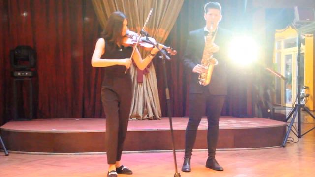 Besame Mucho - Andrea Bocelli - saxophone and violin cover by NViolinist