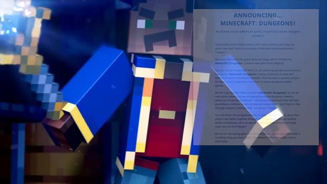 Minecraft Dungeons! A New Mojang Game Coming 2019! Details & Features
