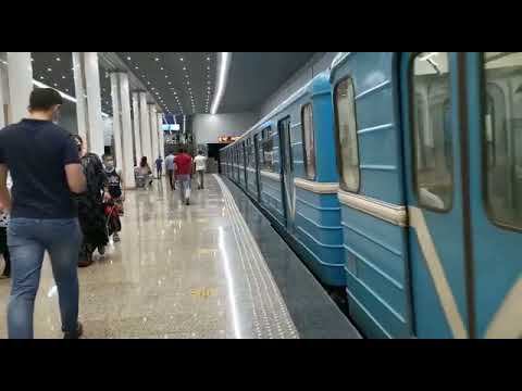 Ташкентское метро. Станция Юнусабад. Отправление 81-71714 Номерной.