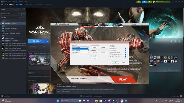 How To Change DirectX Version In Warframe