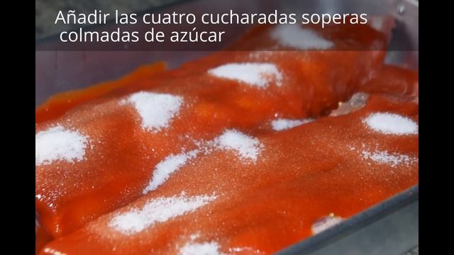 Costilla asada agridulce