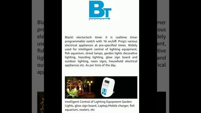 Blackt Electrotech : 230 Volt Digital Programmable Timer Electronic Timer Energy Saving Sockets