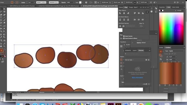 Scaling an illustrator image with a gradient fill in Indesign