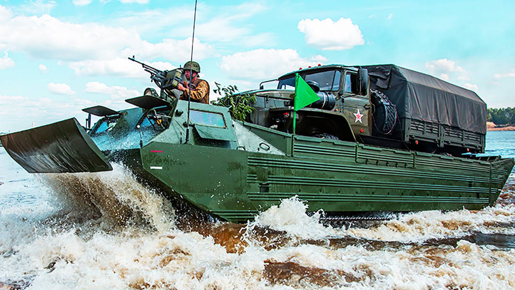 Его стихия водные преграды от К-61 до ПТС(М) Часть 1 Плавающий транспортер средний