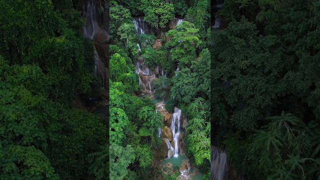 Куангси — каскадный водопад в провинции Луангпхабанг, Лаос