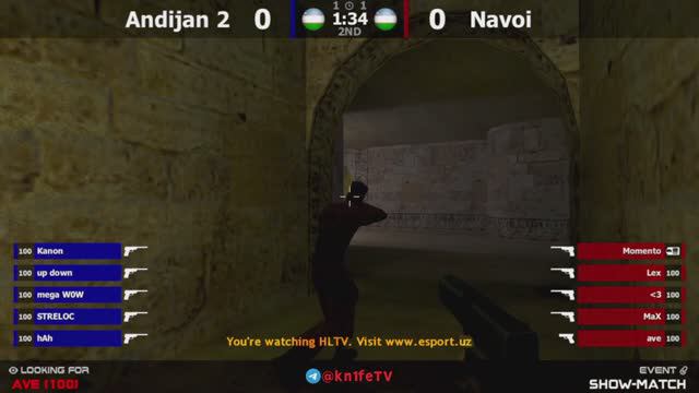 Шоу-Матч по CS 1.6 [Навои -vs- Андижан] 3map @kn1feTv