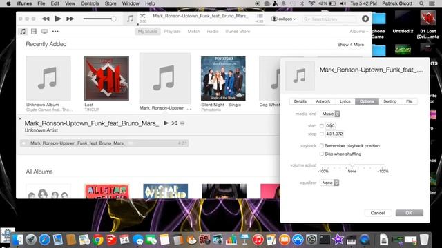 How to trim music in Itunes (Mac/Windows)