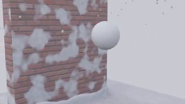 Снежок  3ds max, vray