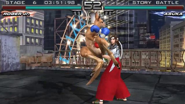 Прохождение Tekken 5 за Роджера