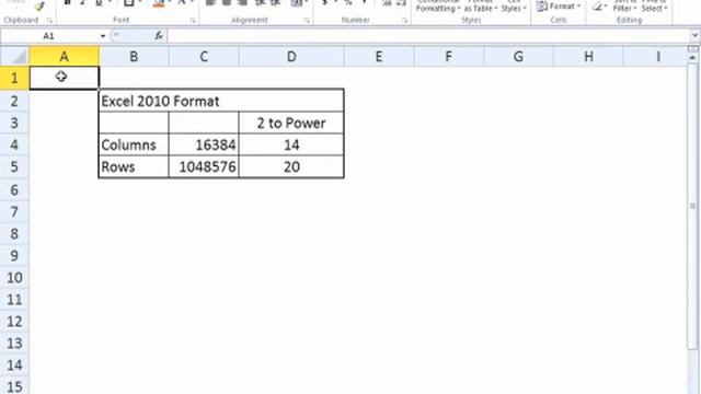 Exploring The Excel Workbook In 2010 (Microsoft Excel Course)