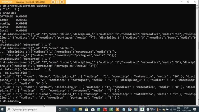 MONGODB - BANCO DE DADOS NOSQL - PARTE 2 - Exemplo Prático - Criação, CRUD, Pesquisas