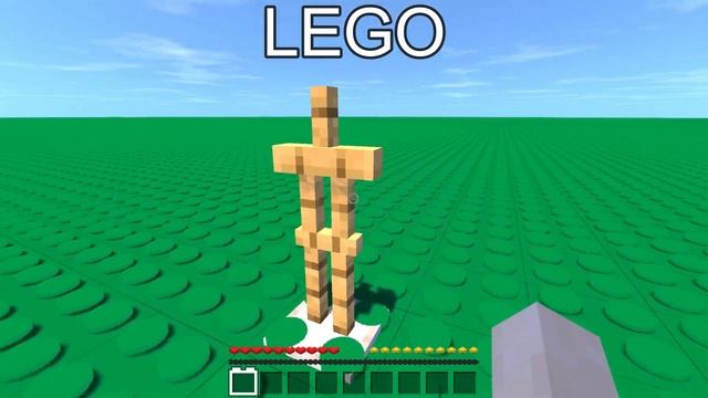 minecraft physics as java vs lego