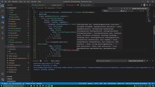 8 FlutterFirebase Firebase auth create an account using email and password Flutter