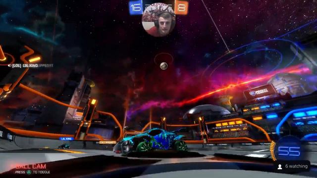 Live Rocket league with the viewers