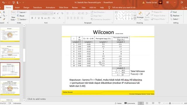 Statistika Non Parametrik