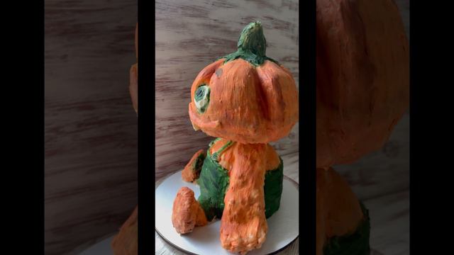 Торт тыква 🎃 Торт на Хэллоуин 🎃 Cake pumpkin 🎃 Halloween cake 🎃 #торт #тортнахэллоуин #helloweencake