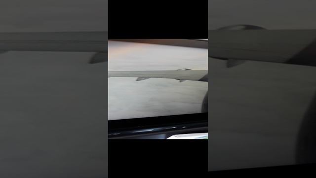 Вид на самолёт с хвоста во время полёта. Новая интересная камера для пассажиров в салоне