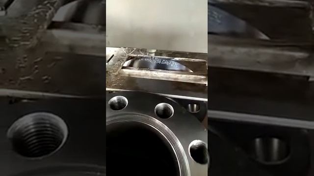 Ударно точечная маркировка фланца.
