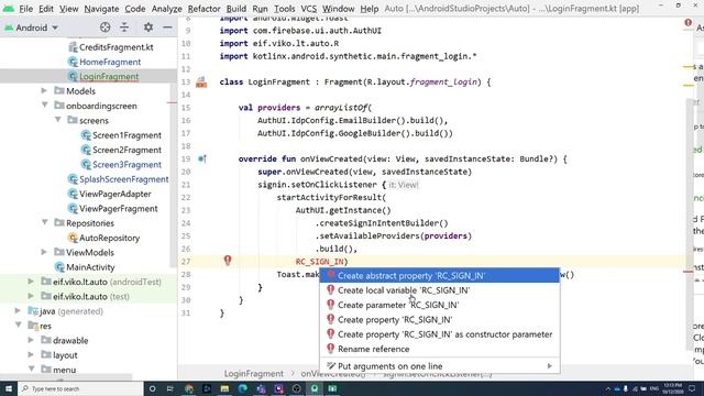 #4 Mobiliosios programėlės (Firebase, prisijungimas, firestore duomenų bazė).