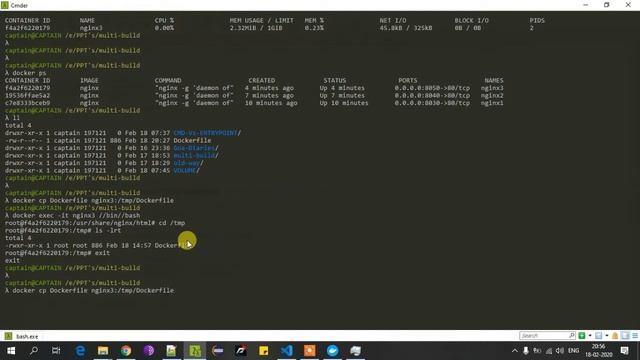 Docker cli | copy files and folder from and to Container | cp command | Rahul Kinge