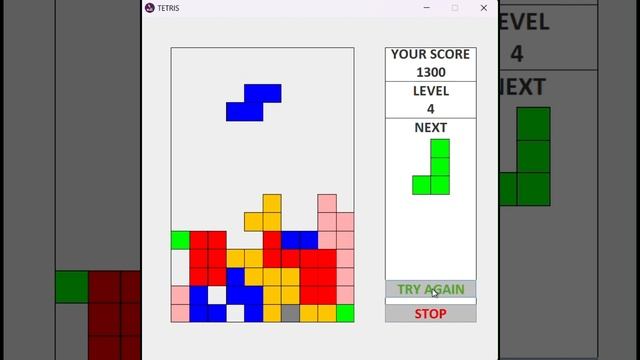 TETRIS: Gameplay of My Java Puzzle Game